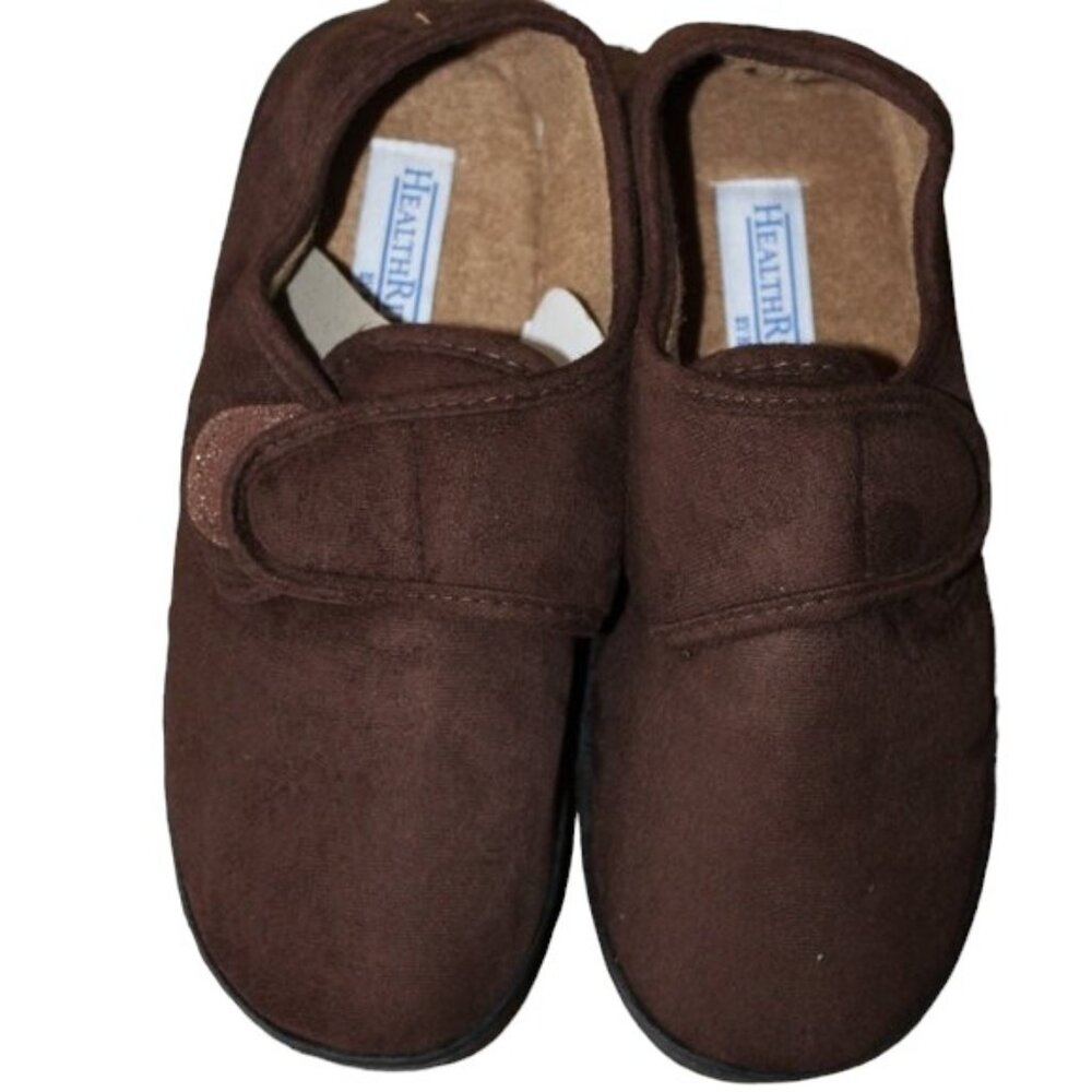 Healthrite Slippers by Haband, Medical Grade, Brown, Men's Size 7 D NWTs